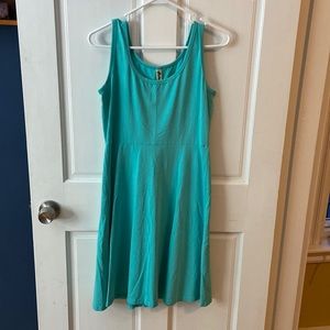 Turquoise tank dress